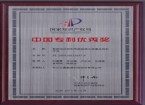SANTACC won the 19th China Patent Excellence Award